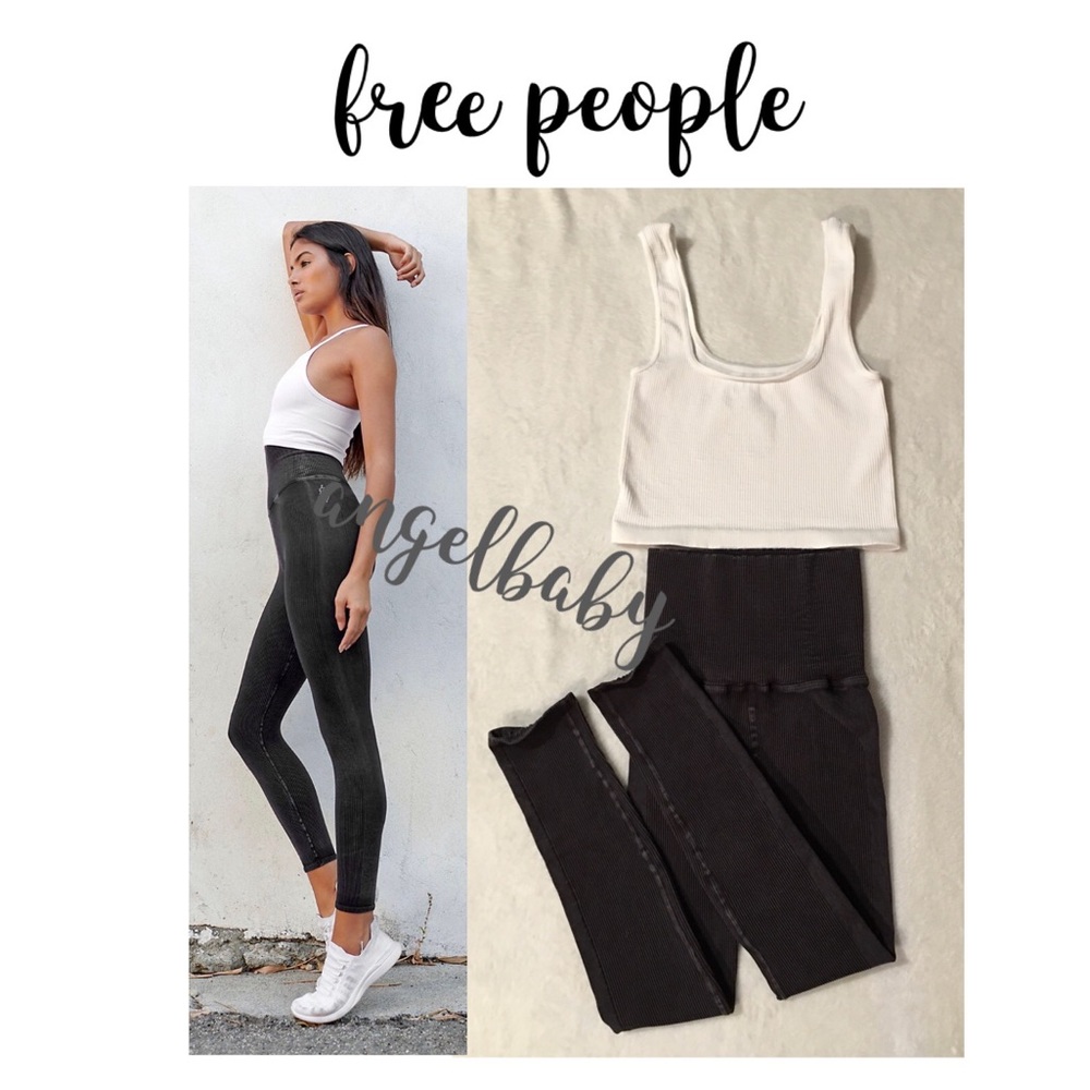 Free People Happiness Runs Leggings In Black And Happiness Runs Square In White!